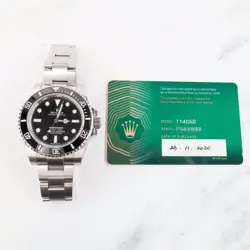 ROLEX SUBMARINER 114060 WITH CARD STAINLESS STEEL 40MM OYSTER BRACELET