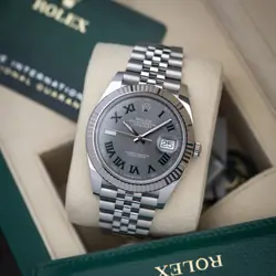 ROLEX DATEJUST WIMBLEDON STAINLESS STEEL 2023 FULL SET - 126334