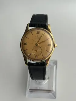Very Rare 18k Gold Tropical Dial Rolex Chronometre Manual UFO Crown  1959