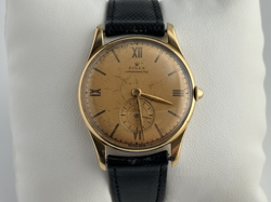 Very Rare 18k Gold Tropical Dial Rolex Chronometre Manual UFO Crown  1959