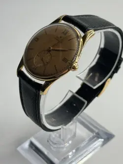 Very Rare 18k Gold Tropical Dial Rolex Chronometre Manual UFO Crown  1959
