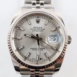 ROLEX DATEJUST 116234  STAINLESS STEEL AND WHITE GOLD 36MM JUBILEE BRACELET