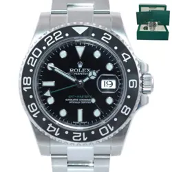 MINT ROLEX GMT MASTER II 116710 STEEL CERAMIC BLACK DIAL 40MM WATCH BOX