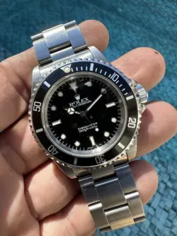 Collectors Rolex Submariner 14060 Unpolished 2 Liner Dial With Papers Look !!!