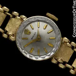 1970'S ROLEX VINTAGE LADIES 14K GOLD WATCH - MINT WITH BOX & WARRANTY