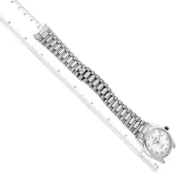 ROLEX PRESIDENT DAY-DATE 18K WHITE GOLD ROMAN DIAL MENS WATCH 118209