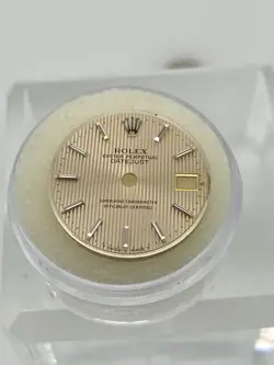 Genuine Rolex Datejust 26mm Silver Tapestry w/ stick hour markers