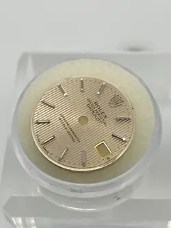 Genuine Rolex Datejust 26mm Silver Tapestry w/ stick hour markers