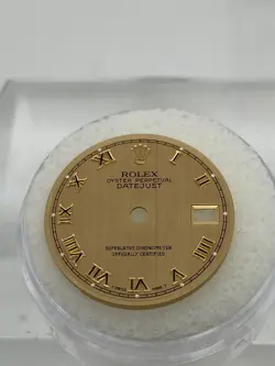 GENUINE ROLEX DATEJUST 26MM CHAMPAGNE DIAL GOLD ROMAN
