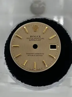 GENUINE ROLEX DATEJUST 26MM CHAMPAGNE TAPESTRY W/  GOLD STICK HOUR MARKERS