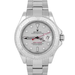 ROLEX YACHT-MASTER PLATINUM STAINLESS STEEL AUTOMATIC OYSTER 40MM WATCH 16622