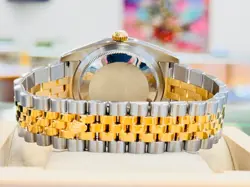 Rolex Datejust 116233 18K Yellow Gold /SS Jubilee Band Fluted Bezel Silver Dial