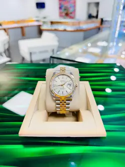 Rolex Datejust 116233 18K Yellow Gold /SS Jubilee Band Fluted Bezel Silver Dial