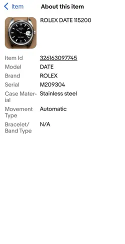 EBAY AUTHENTICATED