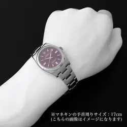 ROLEX OYSTER PERPETUAL 116000 RED GRAPE RANDOM NUMBER SECOND HAND MENS