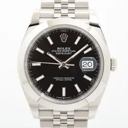 ROLEX DATEJUST 126300 SS AT BLACK DIAL