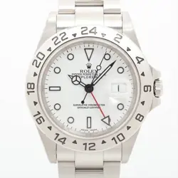 ROLEX EXPLORER II 16570T SS AT WHITE DIAL