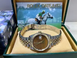 Rolex Datejust 36MM Rare Wood Saudi Arabia Dial Vintage Watch 16233