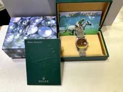 Rolex Datejust 36MM Rare Wood Saudi Arabia Dial Vintage Watch 16233