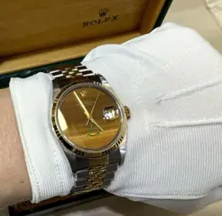 Rolex Datejust 36MM Rare Wood Saudi Arabia Dial Vintage Watch 16233