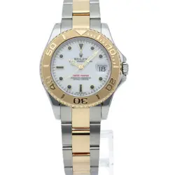 ROLEX yacht master boys watch 168623(A) Box Warranty K18YG/Stainless Steel u...