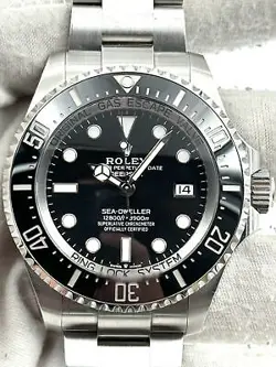 ROLEX DEEPSEA 44MM BLACK DIAL STAINLESS STEEL BRACELET 136660 BOX & PAPERS 2022