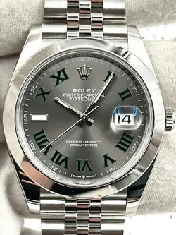 ROLEX DATEJUST 41MM WIMBLEDON DIAL JUBILEE BRACELET 126300 BOX & PAPERS 2021