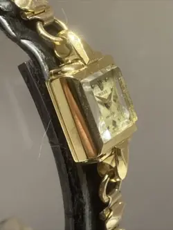 Ladies Vintage 18k Gold Rolex Precision Manual Wind Watch With Box