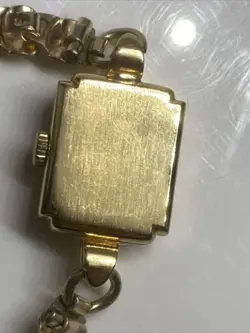 Ladies Vintage 18k Gold Rolex Precision Manual Wind Watch With Box