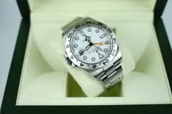 ROLEX EXPLORER II 42MM 216570 POLAR WHITE DIAL STEEL WATCH BOX 2018