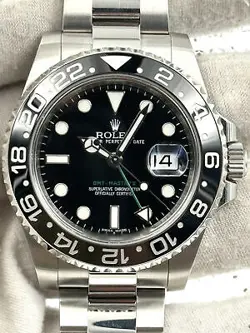 ROLEX GMT MASTER II 40MM STAINLESS STEEL BRACELET 116710LN BOX & PAPERS 2012