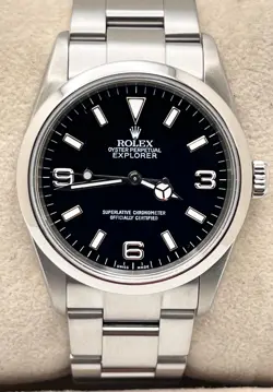 ROLEX EXPLORER 114270 BLACK DIAL 36MM STAINLESS STEEL