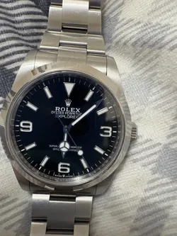 WORN 2023 ROLEX EXPLORER I 40MM STEEL AUTOMATIC BLACK WATCH 224270