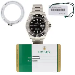 New Old Stock 2018 FullSet Rolex Sea Dweller Steel 43mm Ceramic Red Watch 126600