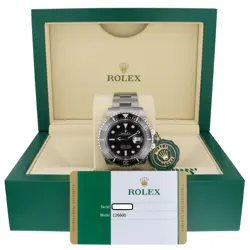 New Old Stock 2018 FullSet Rolex Sea Dweller Steel 43mm Ceramic Red Watch 126600