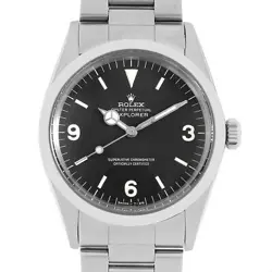 ROLEX Explorer cal.1570 1016 Black All Tritium Frogfoot 21 Number antique mens