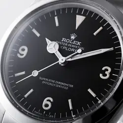 ROLEX Explorer cal.1570 1016 Black All Tritium Frogfoot 21 Number antique mens