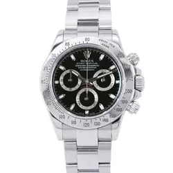 ROLEX COSMOGRAPH DAYTONA 40MM STAINLESS STEEL BLACK DIAL 116520