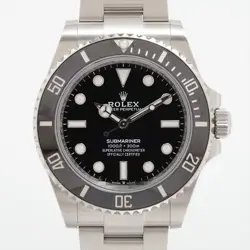 ROLEX SUBMARINER 124060 SS AT BLACK DIAL 4 EXTRA LINKS