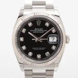 ROLEX DATEJUST 126234G SS×WG AT BLACK DIAL