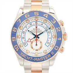 ROLEX YACHT-MASTER II 116681 SS×PG AT WHITE DIAL