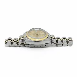 Rolex OP Datejust Ladies Two-Tone Watch Ref 6916 Champagne 26mm #W131307-1