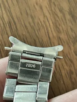 Rolex Oyster Folded Riveted 20mm 7206 Bracelet 80 end F 5513 5514 5513 1675 1601