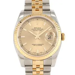 AUTHENTIC ROLEX DATEJUST 116233 SSXYG AUTOMATIC SERIAL INFO:M SERIAL  #270-00...