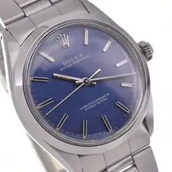 ROLEX Oyster perpetual Ref.1002 Cal.1570 blueDial Automatic Men's Watch A#132876