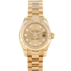 AUTHENTIC ROLEX DATEJUST 179178G YG AUTOMATIC SERIAL INFO:Z SERIAL  #260-006-...