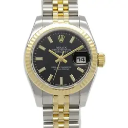 ROLEX DATEJUST WRIST WATCH 179173 AUTO 18KYG STAINLESS STEEL USED WOMEN