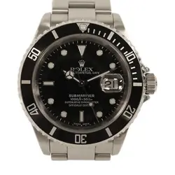 ROLEX SUBMARINAR DATE 40MM AUTOMATIC WATCH 16610 STAINLESS STEEL BLACK