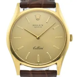 K18YG/LEATHER CAL.1601 HAND