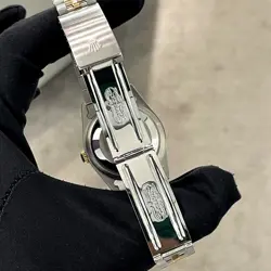 ROLEX DATEJUST 36 RED 10-DIAMOND DIAL TWO-TONE JUBILEE DIAMOND BEZEL ref: 16233